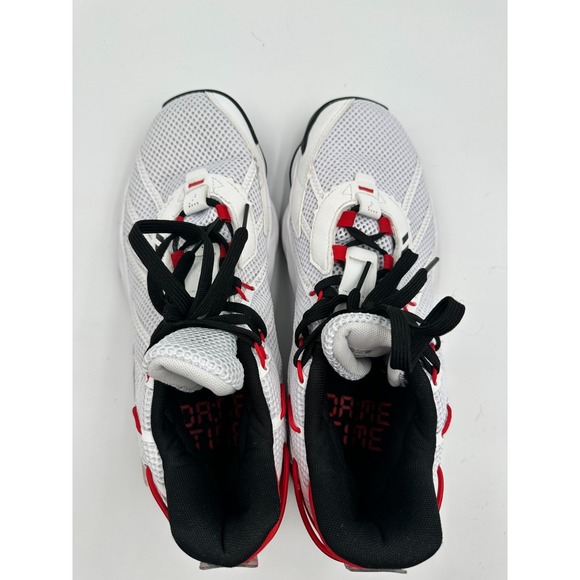 Adidas Dame 7 Men\'s Basketball Shoes‎ Cloud White Core Black Mid Top Sneakers main image 4